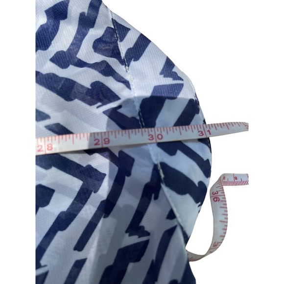 Wishful Park blue and white sheer pullover shirt size Small - Picture 10 of 10